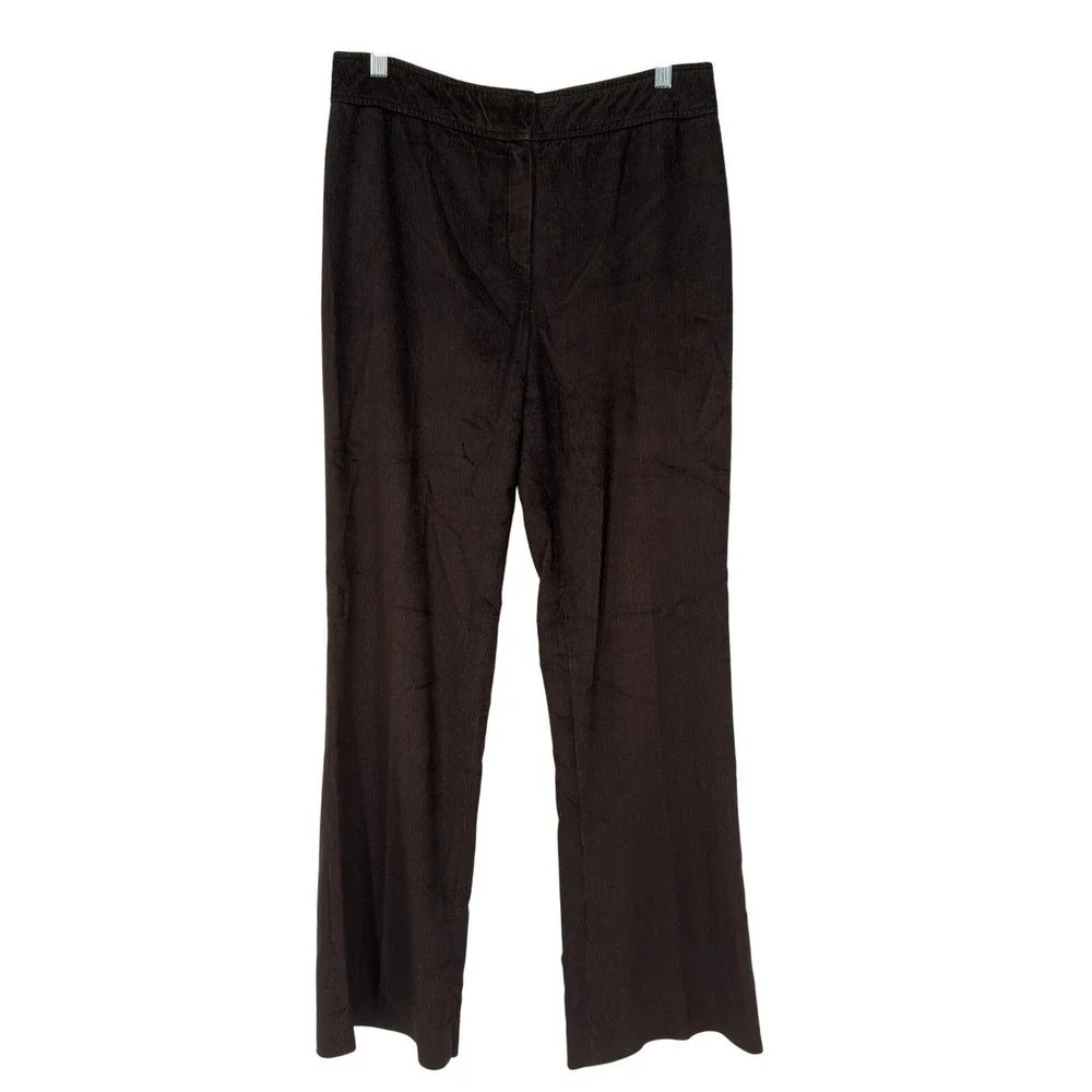 Escada Brown Stretch Corduroy Flare Pants EU 38 US‎ 8 Neiman Marcus